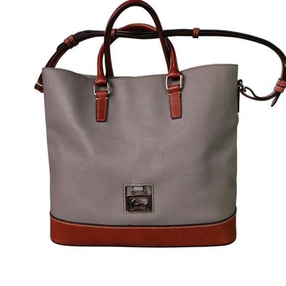 Dooney & Bourke Chelsea Pebble Grain Leather Shopper Tote Bag - Picture 10 of 10